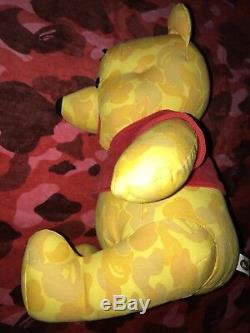 100% Authentic Bape X Disney Winnie The Pooh Bear Yellow Camo RARE 2006 OG APE
