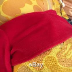 100% Authentic Bape x Disney Winnie The Pooh Yellow Camo Plush Doll RARE #6635