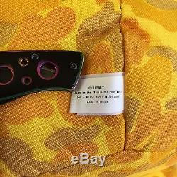 100% Authentic Bape x Disney Winnie The Pooh Yellow Camo Plush Doll RARE #6635