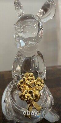 11 Pieces Lenox/Disney Winnie The Pooh Crystal Figures withGold Plated Accent