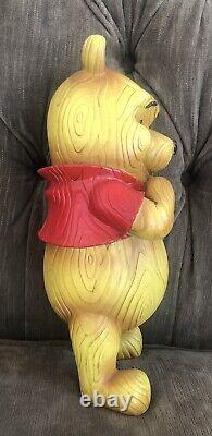 12 Winnie the Pooh Faux Carved Wood Pooh Figure Statue