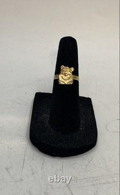 14K Yellow Gold Winnie the Pooh Character Ring Size 4 Mexican Gold 1.3g