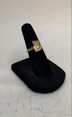 14K Yellow Gold Winnie the Pooh Character Ring Size 4 Mexican Gold 1.3g