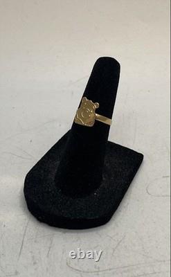 14K Yellow Gold Winnie the Pooh Character Ring Size 4 Mexican Gold 1.3g