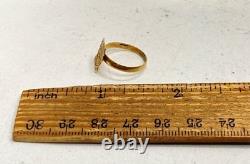 14K Yellow Gold Winnie the Pooh Character Ring Size 4 Mexican Gold 1.3g