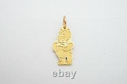 14k Yellow Gold Disney VD Winnie The Pooh Charm Pendant