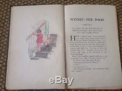 1926 RARE 1st Edition Winnie The Pooh A A Milne 1st Printing Collectable