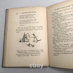 1926 Winnie The Pooh by AA Milne 39th Edition 5.5x8 EP Dutton & Co