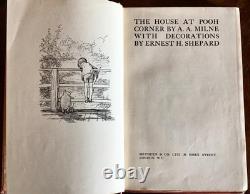 1928 The HOUSE AT POOH CORNER First Edition By A A Milne Winnie The Pooh Book