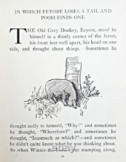 1929 Christopher Robin WINNIE THE POOH Bear FIRST ED 1st PRINTING Disney A MILNE