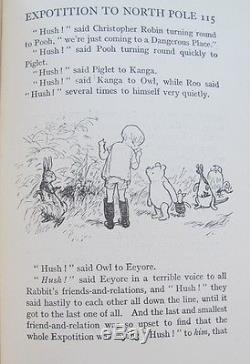1929 Printing Winnie The Pooh Illustrated by Ernest H. Shepard in Scarce Dust Ja
