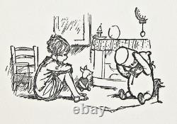 1932 edition WINNIE THE POOH Rare 2ND PRINTING House at Corner A A MILNE TALES