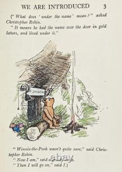 1934 WINNIE THE POOH Cheap FIRST EDITION House at Corner A MILNE Rare METHUEN uk