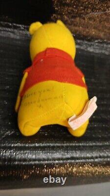 1960's Disney Winnie the Pooh sawdust Stuffed Animal Toy Gund Sears Teddy Bear