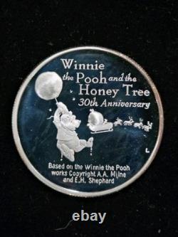 1996 Disney 30th Anniversary Winnie the Pooh 1 oz. 999 Silver Coin