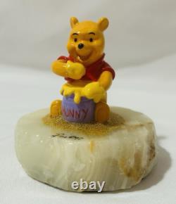 1997 Disney Ron Lee Winnie the Pooh & Honey Pot Figurine #1199/5000 Onyx Base