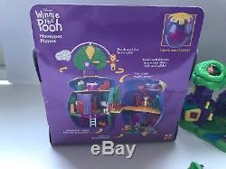 1998 Polly Pocket Winnie the Pooh Hunny Pot & 100 Acre Wood Playsets Complete