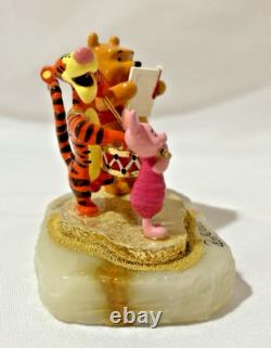 2002 Disney Ron Lee Winnie The Pooh Tigger & Piglet Figurine Onyx Base #546/950