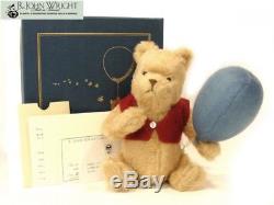 2003 R John Wright Winnie The Pooh with Blue Balloon mohair Plush JP Exclusive
