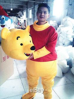 2019 Halloween Hot Winnie The Pooh Mascot Costume Party Adult Suit Dress Cosplay