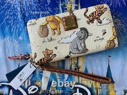 2020 Disney Parks Winnie The Pooh Wristlet Wallet Dooney & Bourke New Actual C