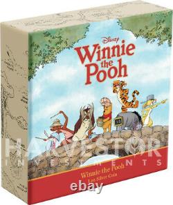2020 Disney Winnie The Pooh Series Winnie The Pooh 1 Oz. Silver Coin Ogp