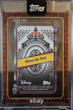 2025 Topps Disney Mint Winnie The Pooh Five Of Hearts /125 First On The print