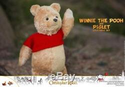 24cm HOT TOYS CHRISTOPHER ROBIN WINNIE THE POOH MMS502 Collectible Figure Toys