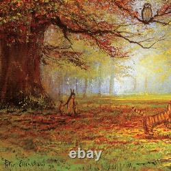 26Wx18H AUTUMN LEAVES by PETER ELLENSHAW WINNIE THE POOH CHOICES of CANVAS