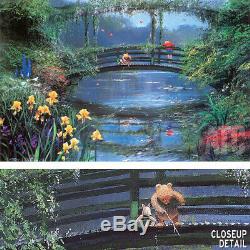 32Wx21H REFLECTIONS OF A FRIENDSHIP by PETER ELLENSHAW WINNIE POOH CANVAS