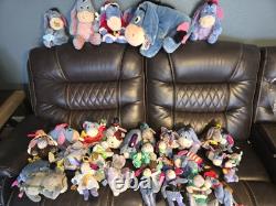 33 Disney Eeyore Vintage VTG Plush And Assorted Seasonal Bears Lot