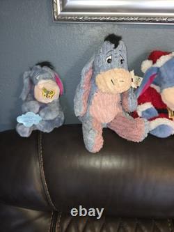 33 Disney Eeyore Vintage VTG Plush And Assorted Seasonal Bears Lot