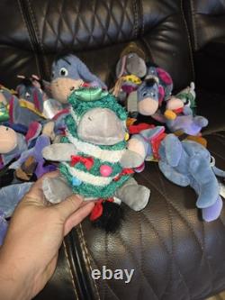 33 Disney Eeyore Vintage VTG Plush And Assorted Seasonal Bears Lot