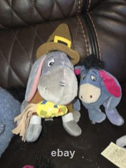 33 Disney Eeyore Vintage VTG Plush And Assorted Seasonal Bears Lot