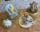 4 Disney Winnie The Pooh Figurine Music Box, Piggy Bank, Ornament, Egg Plate