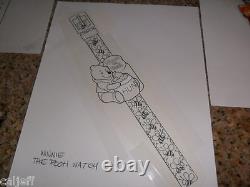 (4) Piece Lot Disney Original Art Winnie The Pooh Bear Musical Digital Toy Watch