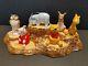 5 Gold Stamp Beswick Disney Stump Pooh Eeyore Piglet Kanga Porcelain Tigger
