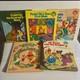 5 X Vintage 1980 Disney's Adventures Of Winnie The Pooh Large Golden Books