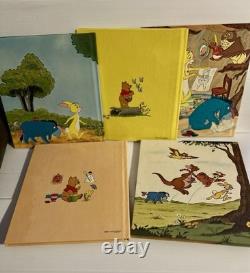 5 x Vintage 1980 Disney's Adventures of Winnie The Pooh Large Golden Books