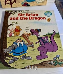 5 x Vintage 1980 Disney's Adventures of Winnie The Pooh Large Golden Books