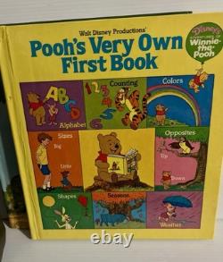 5 x Vintage 1980 Disney's Adventures of Winnie The Pooh Large Golden Books