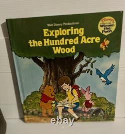 5 x Vintage 1980 Disney's Adventures of Winnie The Pooh Large Golden Books