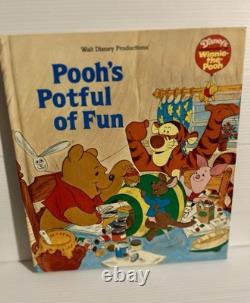 5 x Vintage 1980 Disney's Adventures of Winnie The Pooh Large Golden Books