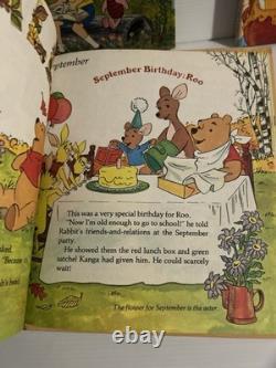 5 x Vintage 1980 Disney's Adventures of Winnie The Pooh Large Golden Books