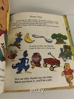 5 x Vintage 1980 Disney's Adventures of Winnie The Pooh Large Golden Books