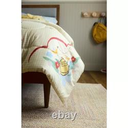 5pc Winnie the Pooh Bedding Full Queen Comforter 2 Sham 2 Throw Pillows NEW