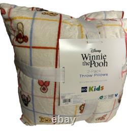 5pc Winnie the Pooh Bedding Full Queen Comforter 2 Sham 2 Throw Pillows NEW
