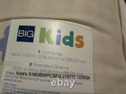 5pc Winnie the Pooh Bedding Full Queen Comforter 2 Sham 2 Throw Pillows NEW