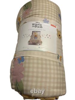 5pc Winnie the Pooh Bedding Full Queen Comforter 2 Sham 2 Throw Pillows NEW