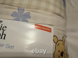 5pc Winnie the Pooh Bedding Full Queen Comforter 2 Sham 2 Throw Pillows NEW